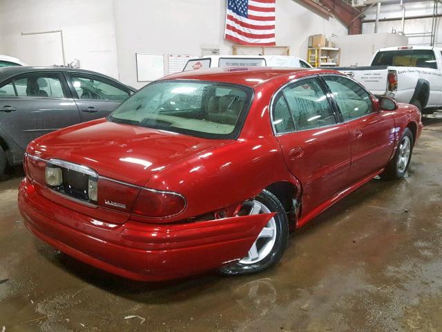 1G4HR54K34U148431 - 2004 BUICK LESABRE LI BURGUNDY photo 4