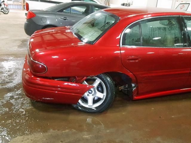 1G4HR54K34U148431 - 2004 BUICK LESABRE LI BURGUNDY photo 9