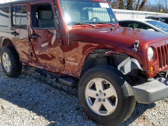 1J4GA59157L211234 - 2007 JEEP WRANGLER S მუქწითელი ფოტო 9