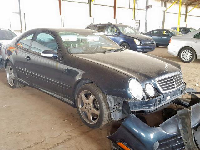 WDBLJ74G12T097736 - 2002 MERCEDES-BENZ CLK 55 AMG BLUE photo 1