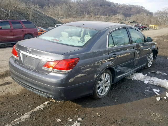 4T1BK3DB3BU374562 - 2011 TOYOTA AVALON BAS GRAY photo 4