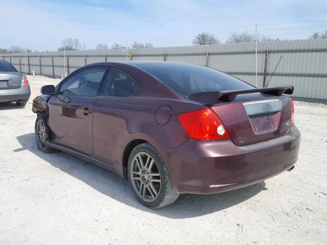JTKDE177060126825 - 2006 TOYOTA SCION TC BURGUNDY photo 3