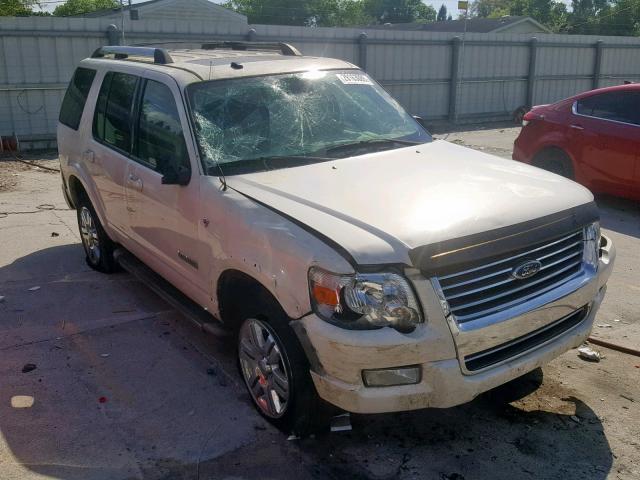 1FMEU65848UA45373 - 2008 FORD EXPLORER L WHITE photo 1