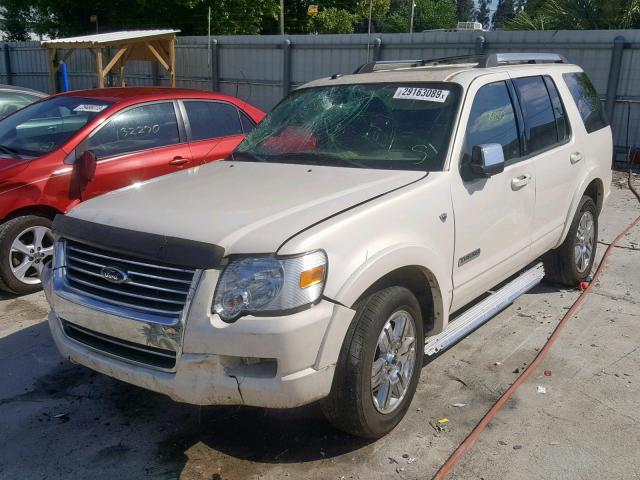 1FMEU65848UA45373 - 2008 FORD EXPLORER L WHITE photo 2