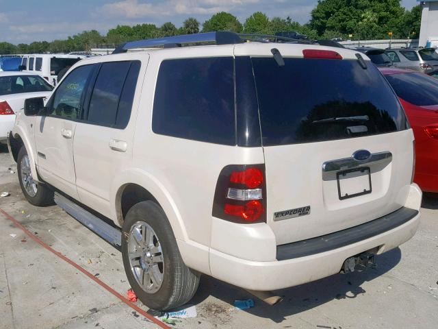 1FMEU65848UA45373 - 2008 FORD EXPLORER L WHITE photo 3