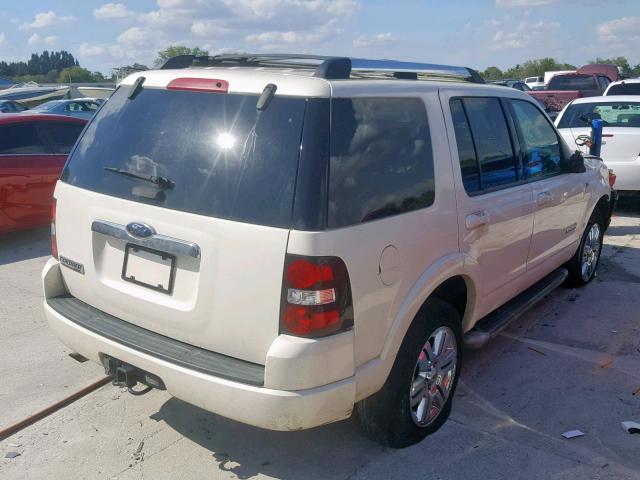 1FMEU65848UA45373 - 2008 FORD EXPLORER L WHITE photo 4