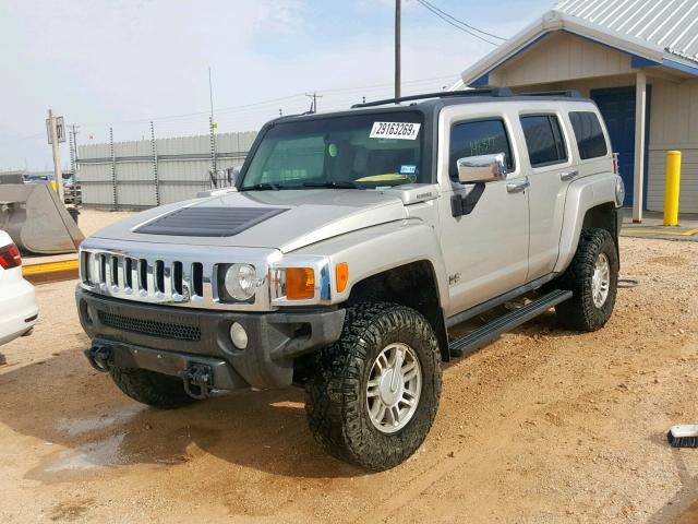 5GTDN13E978161497 - 2007 HUMMER H3 BEIGE photo 2