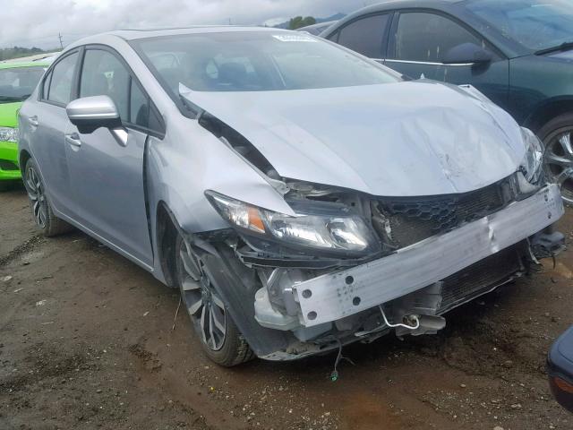 19XFB2F95FE203388 - 2015 HONDA CIVIC EXL SILVER photo 1