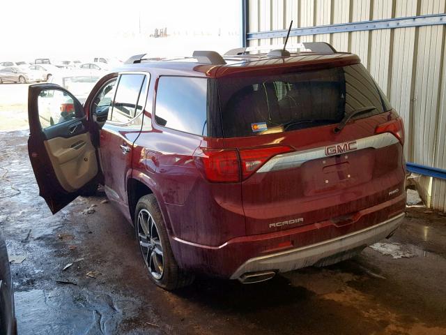 1GKKNXLS2HZ242610 - 2017 GMC ACADIA DEN RED photo 3