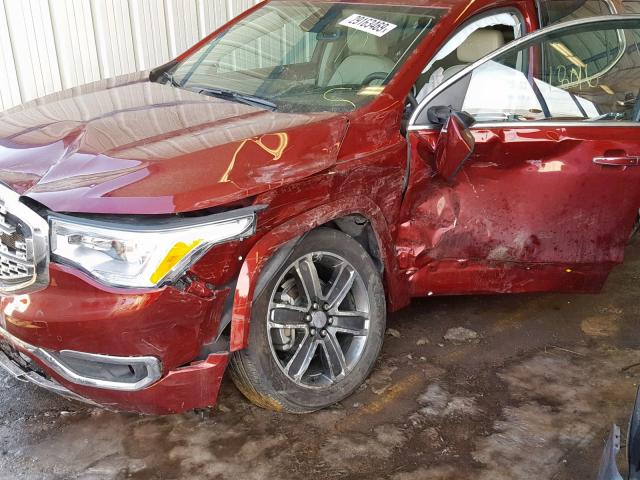 1GKKNXLS2HZ242610 - 2017 GMC ACADIA DEN RED photo 9