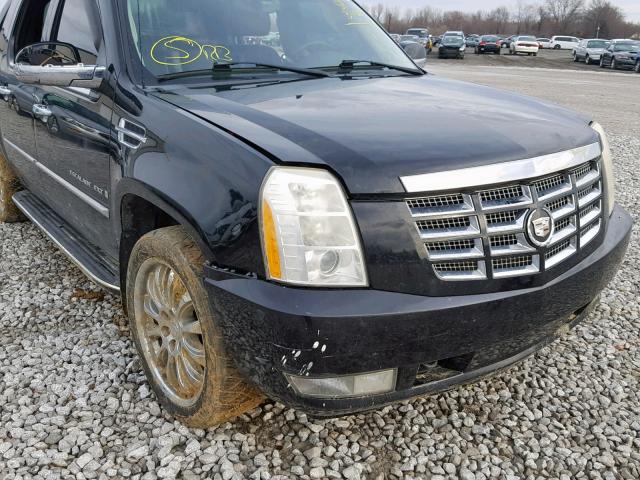 3GYFK62827G199921 - 2007 CADILLAC ESCALADE E BLACK photo 9