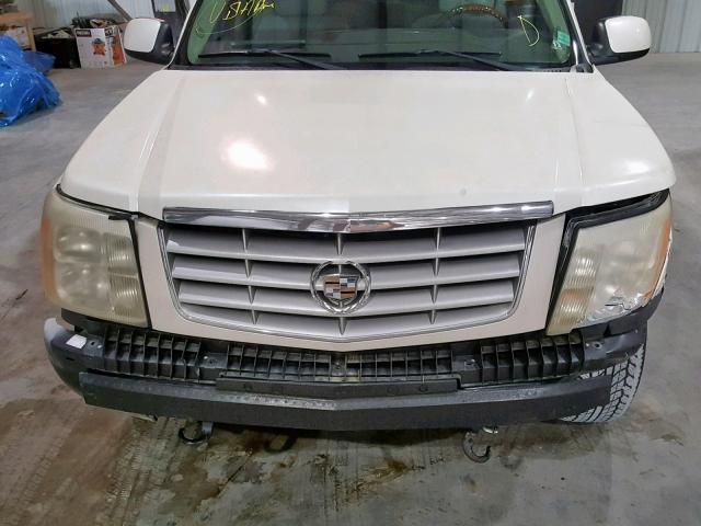 1GYEC63T35R154298 - 2005 CADILLAC ESCALADE L WHITE photo 7