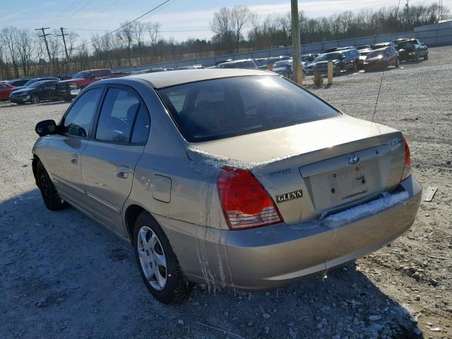 KMHDN46D85U027690 - 2005 HYUNDAI ELANTRA GL GOLD photo 3