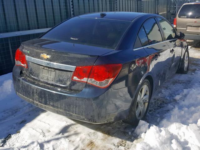 1G1P75SZ3E7259916 - 2014 CHEVROLET CRUZE BLUE photo 4