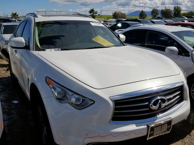 JN8CS1MU0DM142118 - 2013 INFINITI FX37 WHITE photo 1