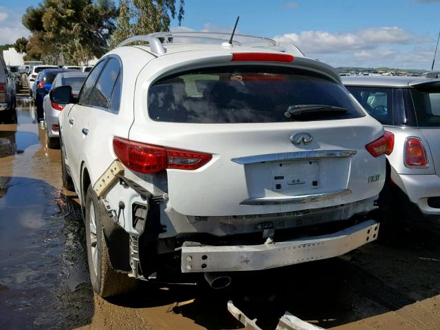 JN8CS1MU0DM142118 - 2013 INFINITI FX37 WHITE photo 3