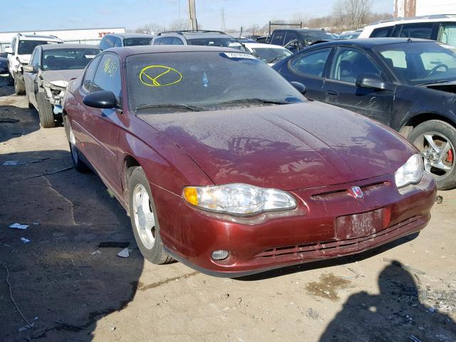 2G1WX12K2Y9347320 - 2000 CHEVROLET MONTE CARL MAROON photo 1