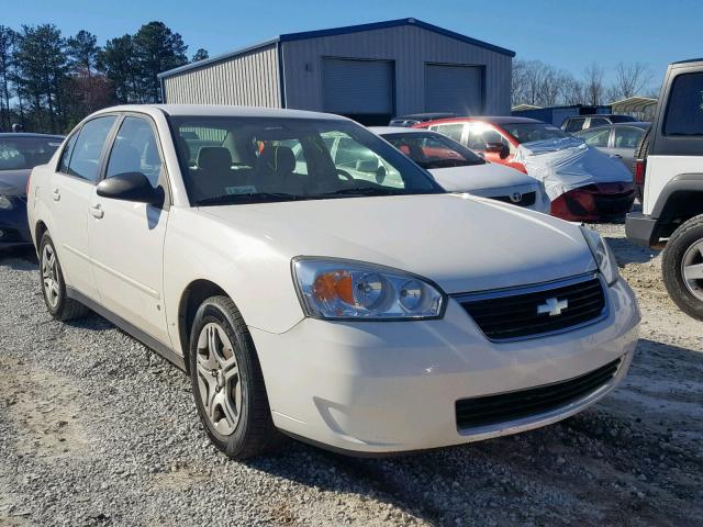 1G1ZS57N67F297193 - 2007 CHEVROLET MALIBU LS WHITE photo 1