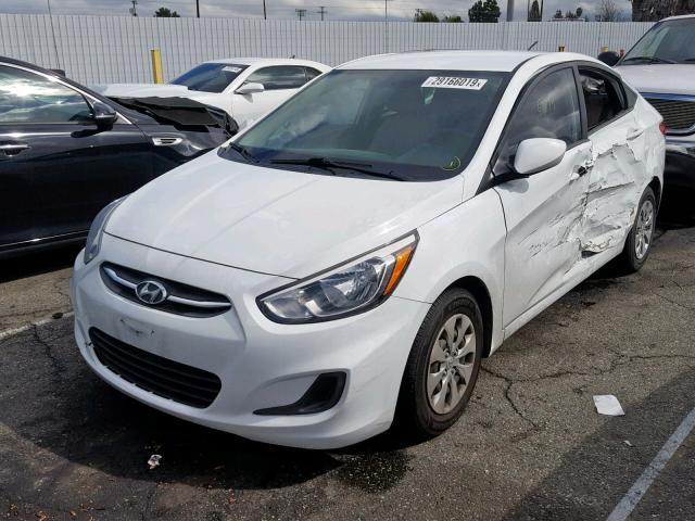 KMHCT4AE9GU064736 - 2016 HYUNDAI ACCENT SE WHITE photo 2