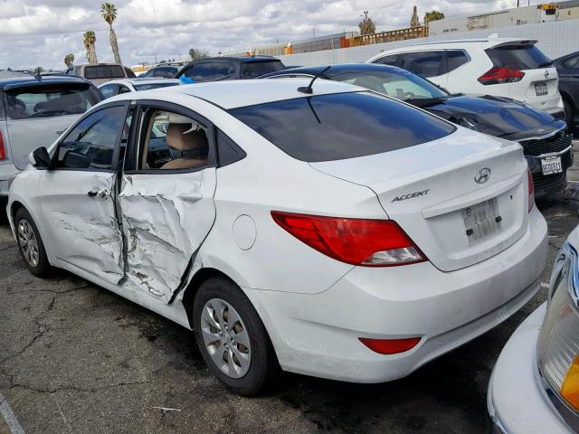 KMHCT4AE9GU064736 - 2016 HYUNDAI ACCENT SE WHITE photo 3