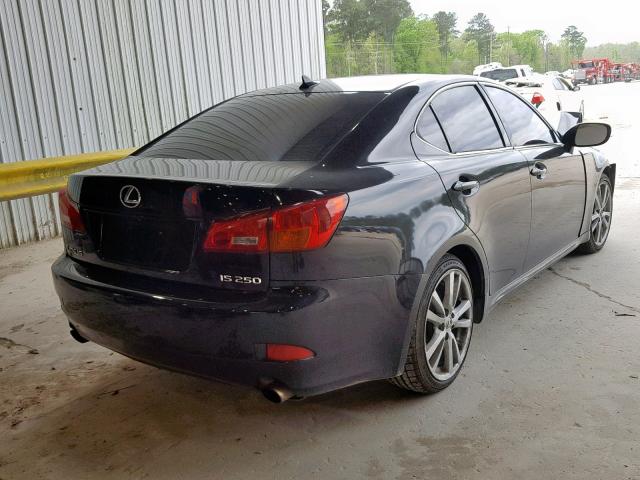 JTHBK262072042639 - 2007 LEXUS IS 250 BLACK photo 4