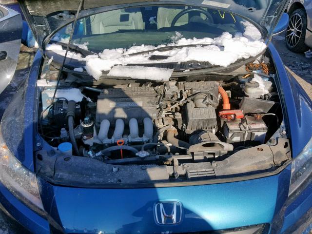 JHMZF1C46CS000537 - 2012 HONDA CR-Z BLUE photo 7