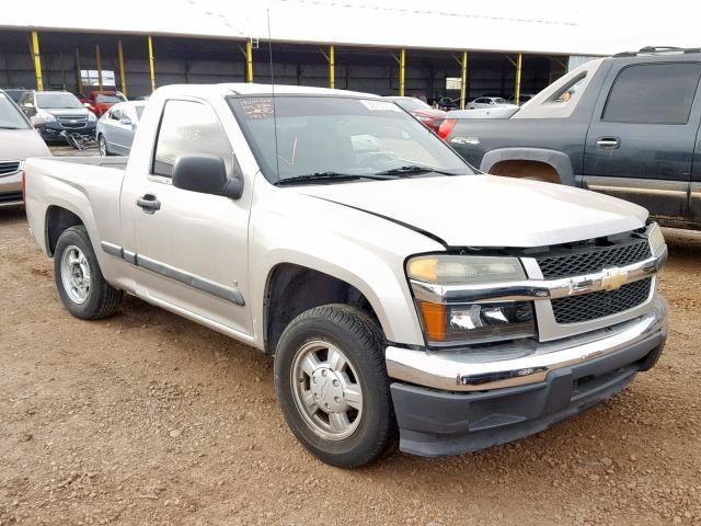 1GCCS14E378107932 - 2007 CHEVROLET COLORADO SILVER photo 1