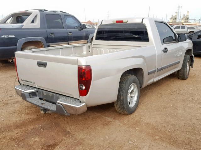 1GCCS14E378107932 - 2007 CHEVROLET COLORADO SILVER photo 4