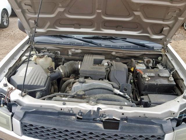 1GCCS14E378107932 - 2007 CHEVROLET COLORADO SILVER photo 7