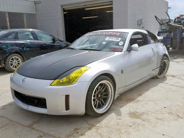 JN1AZ34D76M307498 - 2006 NISSAN 350Z COUPE SILVER photo 2