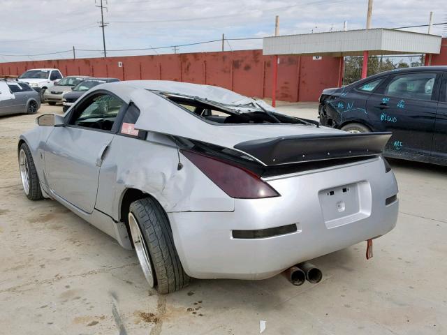 JN1AZ34D76M307498 - 2006 NISSAN 350Z COUPE SILVER photo 3