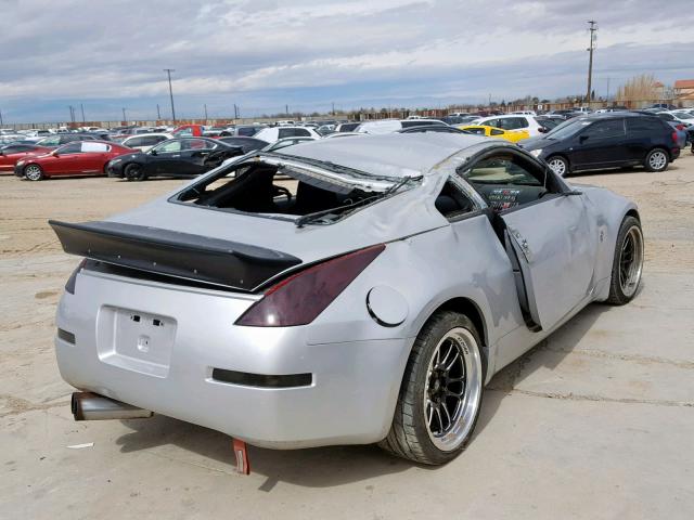 JN1AZ34D76M307498 - 2006 NISSAN 350Z COUPE SILVER photo 4