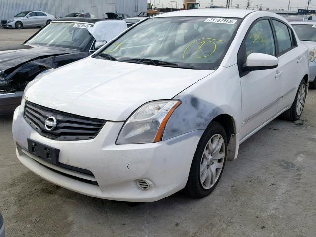 3N1AB6AP0BL704317 - 2011 NISSAN SENTRA 2.0 WHITE photo 2