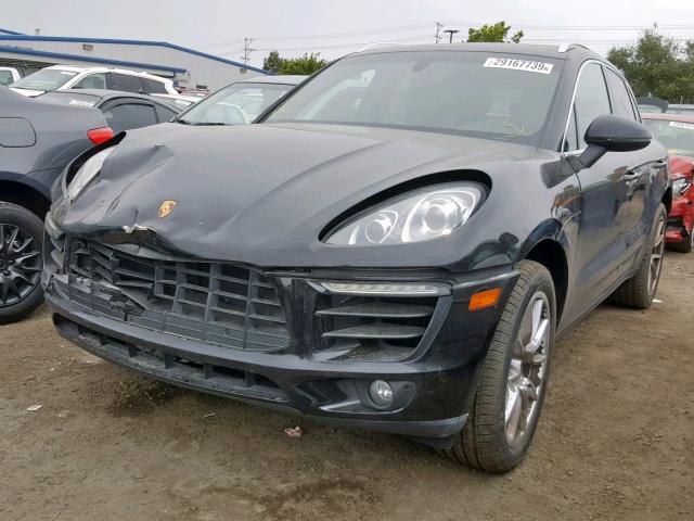 WP1AB2A53FLB50758 - 2015 PORSCHE MACAN S BLACK photo 2