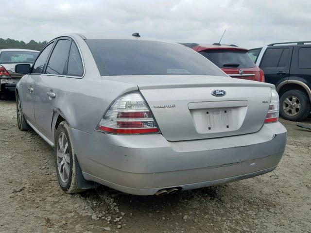 1FAHP24W78G170518 - 2008 FORD TAURUS SEL SILVER photo 3