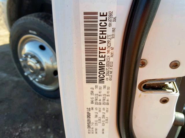 3D6WU7CL6BG501514 - 2011 DODGE RAM 5500 S WHITE photo 10