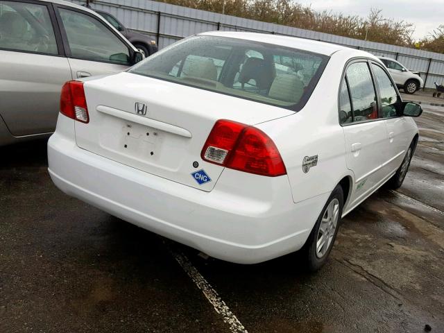 1HGEN26554L000488 - 2004 HONDA CIVIC GX WHITE photo 4