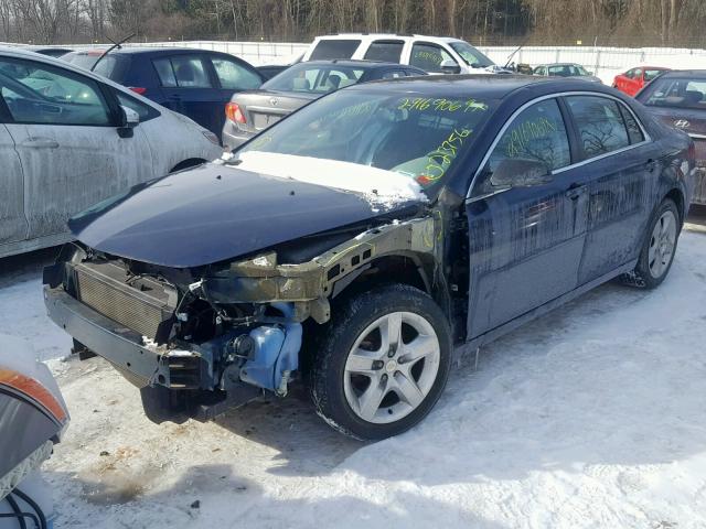 1G1ZB5EB4A4133503 - 2010 CHEVROLET MALIBU LS BLUE photo 2