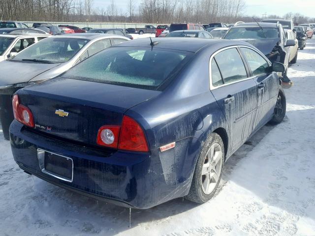 1G1ZB5EB4A4133503 - 2010 CHEVROLET MALIBU LS BLUE photo 4