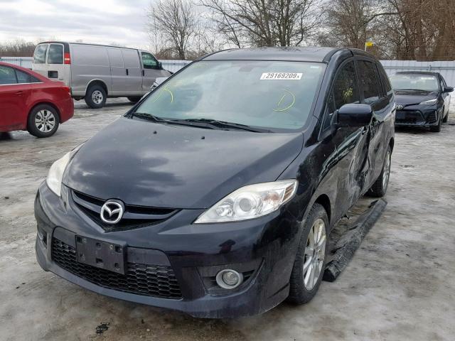 JM1CR2W38A0370212 - 2010 MAZDA 5 BLACK photo 2