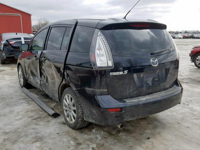 JM1CR2W38A0370212 - 2010 MAZDA 5 BLACK photo 3