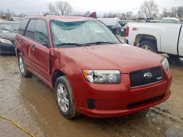 JF1SG66628H723774 - 2008 SUBARU FORESTER S RED photo 1