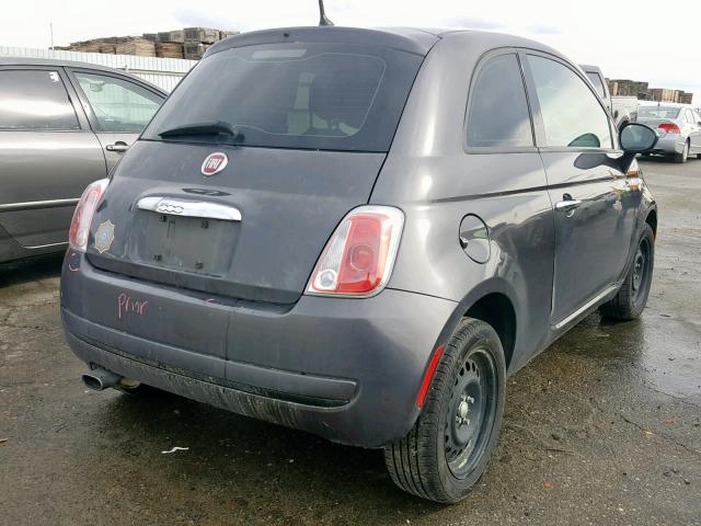 3C3CFFAR1FT690367 - 2015 FIAT 500 POP CHARCOAL photo 4