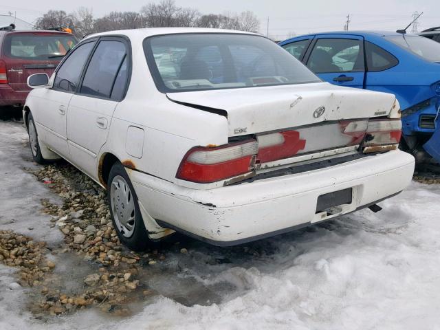 1NXBB02EXVZ616019 - 1997 TOYOTA COROLLA DX WHITE photo 3