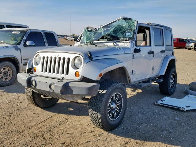 1J8GB59147L118913 - 2007 JEEP WRANGLER S GRAY photo 2