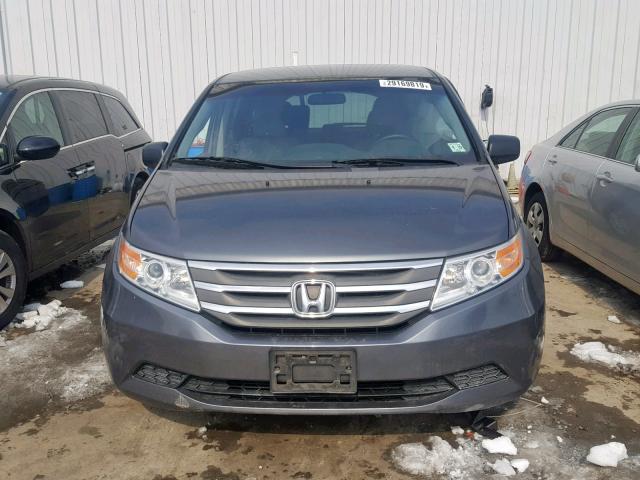 5FNRL5H27BB006898 - 2011 HONDA ODYSSEY LX GRAY photo 10