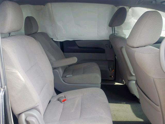 5FNRL5H27BB006898 - 2011 HONDA ODYSSEY LX GRAY photo 6