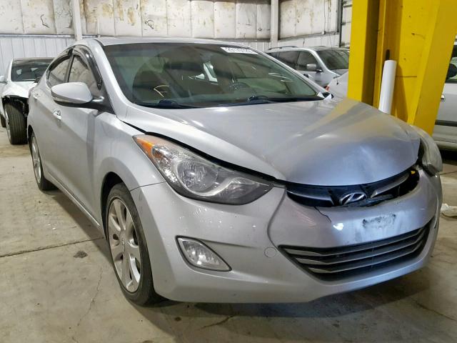 5NPDH4AE2CH087712 - 2012 HYUNDAI ELANTRA GL SILVER photo 1