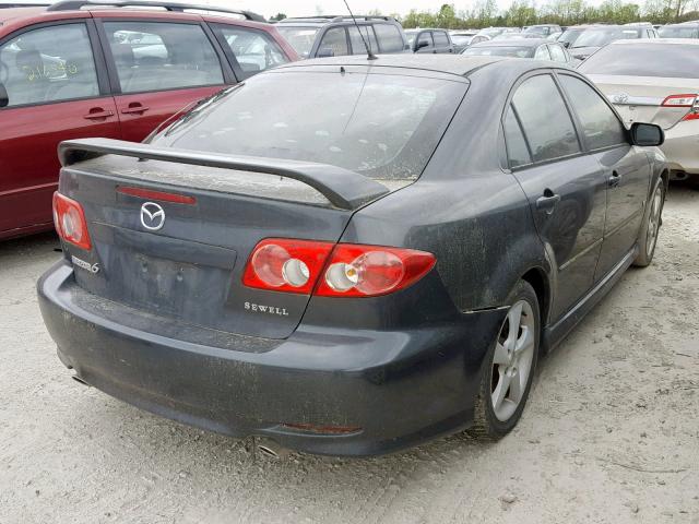 1YVFP84DX45N93841 - 2004 MAZDA 6 S BLACK photo 4