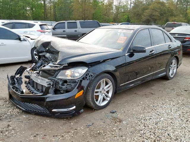 WDDGF4HB9DA851634 - 2013 MERCEDES-BENZ C 250 BLACK photo 2